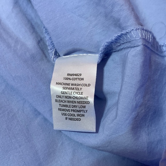 NWT Women’s Baby Blue Bows Puff Sleeve Mini Cotton Dress Size Medium - Picture 8 of 10